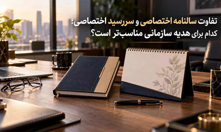 تفاوت سالنامه اختصاصی و سررسید اختصاصی؛ کدام برای هدیه سازمانی مناسبتر است؟